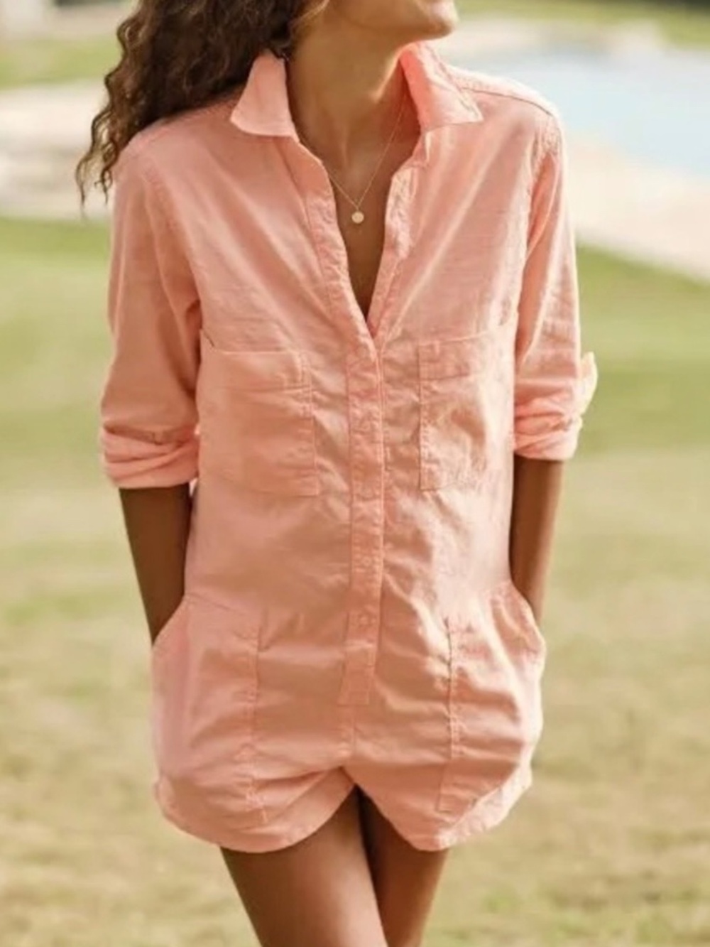 Frank & Eileen Ireland "Creamsicle" Romper SZ XL BNIB